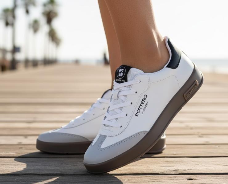 Bonpoint♡TONINOトレーナー♡10A Tenis Bottero Smash Couro Napa Casual Feminino Conforto - Tênis